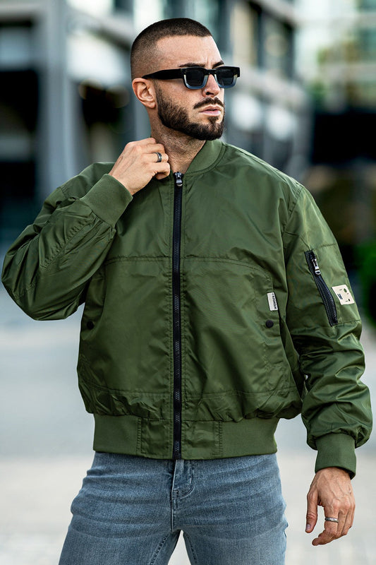 Men's Bomber Jacket - Green