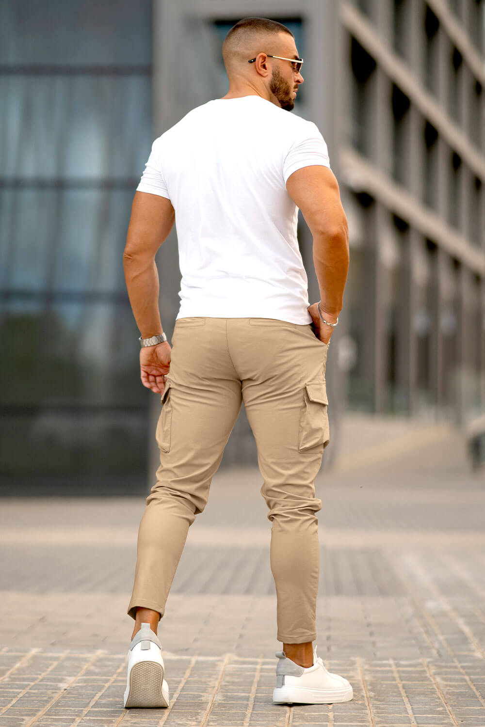 Men Casual Cargo Pant - Green