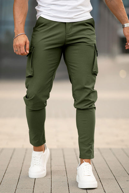 Men Casual Cargo Pant - Green