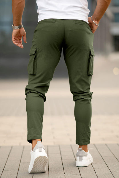 Men Casual Cargo Pant - Green